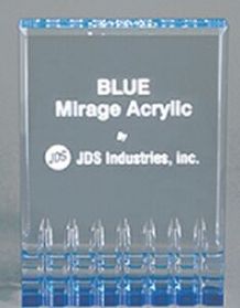 Custom Blue Mirage Acrylic Award (4 1/2"x6")