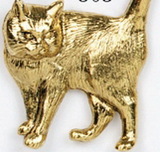 Custom Cat w/ Tail Straight Up Stock Cast Pin