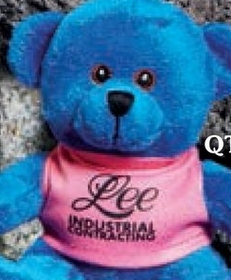 Custom 5" Q-Tee Brites Stuffed Blue Bear