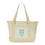 Custom Small Canvas Deluxe Tote Bag -- Natural Color, 18 1/2" W x 12" H x 5 1/2" D, Price/piece