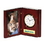 Custom Piano Wood Finish Book Clock & Picture Frame