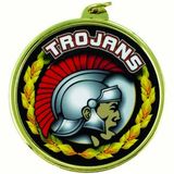 Custom TM Medal Series w/ Scholastic Mascot Mylar Insert (Trojans)