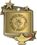Custom Starburst Lamp Of Knowledge Medal 1.75"2.25", Price/piece