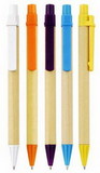 Custom Recycled Pens w/ Bright Color Contrast Trim