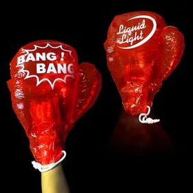 Custom 18" Red Inflatable Boxing Gloves