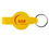 Custom Round Beverage Wrench Bottle Opener w/ Key Chain, Pad Printed - Colors, Price/piece