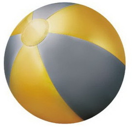 Custom Inflatable Gold & Silver Beach Ball (16")