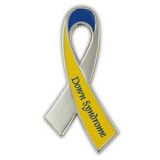 Blank Down Syndrome Awareness Ribbon Lapel Pin, 1
