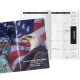 Custom Patriotic Liberty Academic Monthly Pocket Planner, 3 5/8