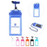 Custom Colorful Waterproof Phone Pouch with Neck Strap, 4.4