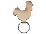 Custom 2-Sided E-Con-O Leather Chicken Keychain