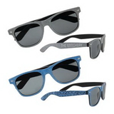 Custom Denim Print Sunglasses, 5 3/4