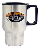 Custom 16 Oz. Stainless Steel Travel Mug with Plastic Interior