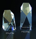 Custom Mission Tower optical crystal award trophy., 5