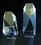 Custom Mission Tower optical crystal award trophy., 5" L x 3" Diameter, Price/piece