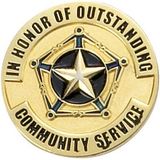 Blank Scholastic Award Pin (Outstanding Community Service), 1