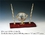Custom Crystal Globe Desk Set Crystal Award Trophy., 9" L x 4.5" W x 3.75" H, Price/piece