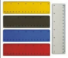 Custom Plastic Translucent Ruler - 6 Inch