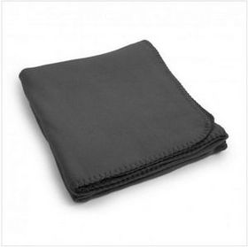 Blank Promo Fleece Throw Blanket - Solid Gray/Cinder, 50" L X 60" W