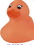 Blank Rubber Spring Time Orange Duck Toy, 2 3/4" L x 2 1/4" W x 2 3/4" H