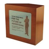 Custom 4-Color Wood Award with Recessed Acrylic, 7