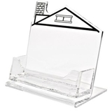 Custom Horizontal Business Card Holder with Right Chimney House Imprint