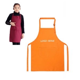 Custom Child Apron with Pockets, 24 1/2" L x 19 11/16" W