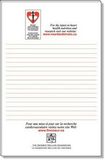 Custom 50 Page Magnetic Note-Pads with Black Imprint (5.5