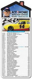 Custom Magna-Card House Shape Magnet NASCAR Racing Schedules (3.5