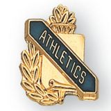 Blank Academic Scroll Award Pin (Athletics)