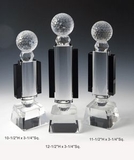 Custom Golf Optical Crystal Award Trophy., 11.5