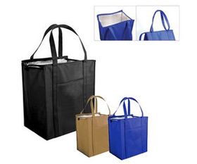 Non Woven Large Insulated Tote Bag (Blank), 13" W x 15" H x 10" D