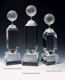 Custom Golf Awards Optical Crystal Award Trophy., 12