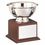 Custom Stainless Steel Revere Bowl Trophy w/ Walnut Finish Base (8"x9 1/4"), Price/piece