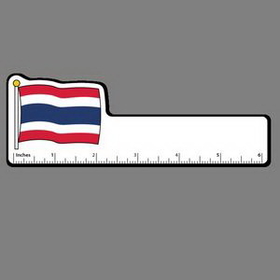 6" Ruler W/ Full Color Flag of Thailand