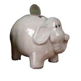 Custom Coin Bank - Elephant, 5" H