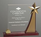 Custom Rising Star Sweeping Acrylic Award (8 1/2