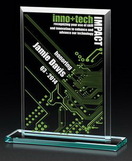 Custom Divergence Jade Glass Award, 10