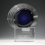 Custom Signature Series Black Sapphire Orb Award, 8 1/2