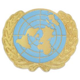Blank United Nations Lapel Pin, 1" W