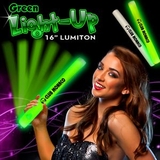 Custom Green LED Foam Batons