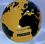 Custom Inflatable Globe Ball - Yellow/ Black / 20", Price/piece