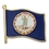 Blank Virginia State Flag Pin, Price/piece