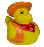 Custom Cowboy Rubber Duck, 3 1/2