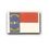 Custom Woven State Flag Applique - North Carolina, Price/piece