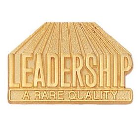 Blank Motivational Lapel Pins (Leadership; A Rare Quality), 1" L x 3/4" W
