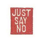 Custom Potpourri Embroidered Applique - Just Say No