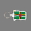 Key Ring & Punch Tag W/ Tab - Full Color Dominica Flag, Price/piece