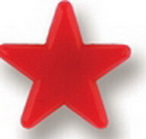 Custom Colored Star Stock Design Plastic Lapel Pin