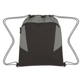Custom Tahoe Heathered Drawstring Backpack, 14" W x 16 3/4" H